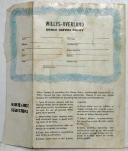 1952 Willys Aero Owners Manual - Aero-Wing Aero-Ace
