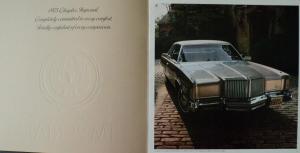 NOS 1975 Chrsyler Imperial LeBaron Crown XL Sales Brochure
