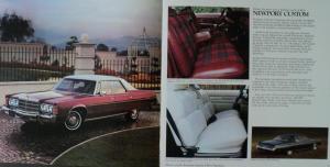 NOS 1976 Chrsyler Sales Brochure New Yorker Newport Town & Country Oversized