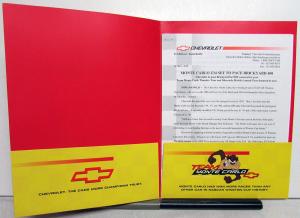 1999 Chevrolet Monte Carlo Z34 Brickyard 400 Pace Car Media Info Press Kit