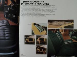 NOS 1974 Chrsyler Sales Brochure New Yorker Newport Town & Country Oversized