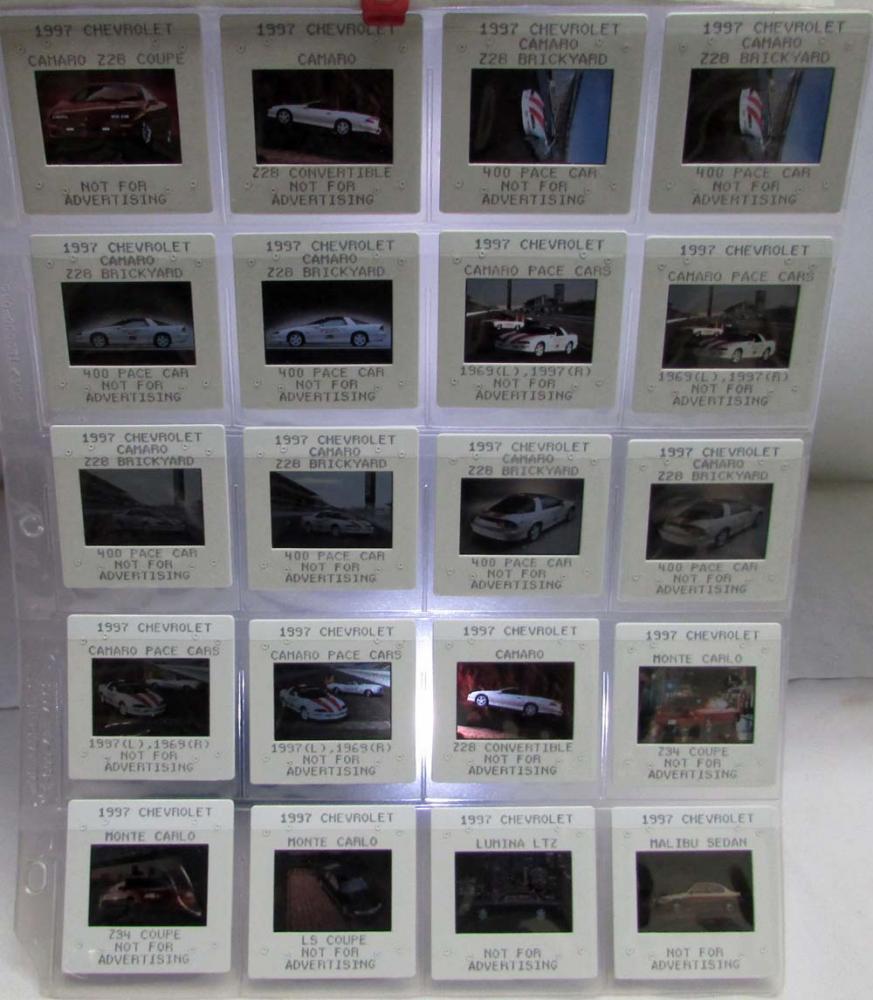 1997 Chevrolet Vehicles Lot of Media Information Press Kit Color Slides
