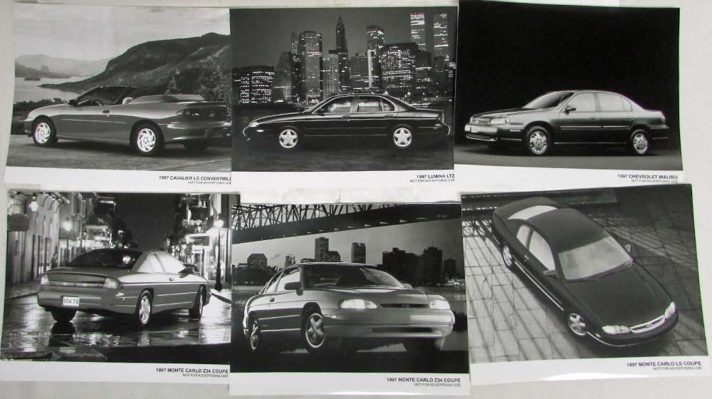 1997 Chevrolet Cars Lot of Press Photos - Monte Carlo Cavalier Lumina Malibu