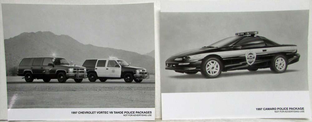1997 Chevrolet Camaro and Tahoe Police Packages Press Photos