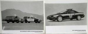 1997 Chevrolet Camaro and Tahoe Police Packages Press Photos