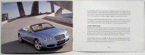 2006 Bentley Continental GTC Media Information Press Kit