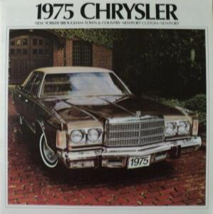 NOS 1975 Chrysler New Yorker Town & Country Newport XL Sales Brochure