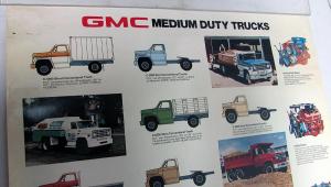 1977 GMC Trucks Dealer Medium Duty Showroom Poster Features & Models Large Orig