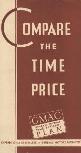 1930s General Motors Compare the Time Price - GMAC Financing Brochure