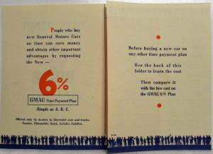 1930 General Motors 6 Percent Time Plan - GMAC Financing Folder Brochure