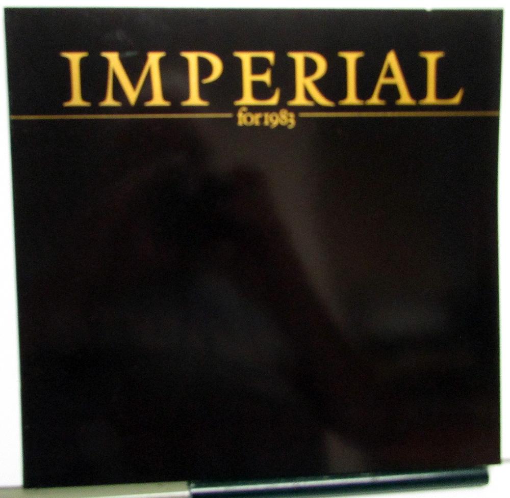 1983 Chrysler Imperial Oversized Dealer Sales Brochure