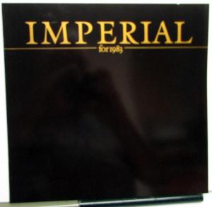 1983 Chrysler Imperial Oversized Dealer Sales Brochure