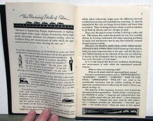 1934 General Motors Automobile Buyers Guide Booklet Brochure Original