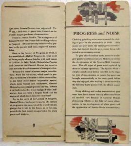 1934 General Motors Hall of Progress A Century of Progress Exposition Folder