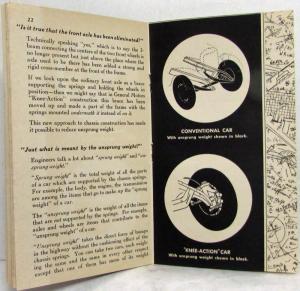 1935 General Motors The Story of Knee Action Booklet - Front Wheel Suspension