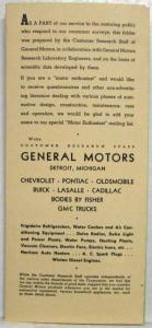 1936 General Motors Saving the Finish a Care of Automobile Finishes Sales Folder