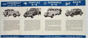1938 General Motors Car for Every Purse and Purpose Sales Folder Poster