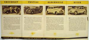 1939 General Motors Car for Every Purse and Purpose Sales Folder Poster