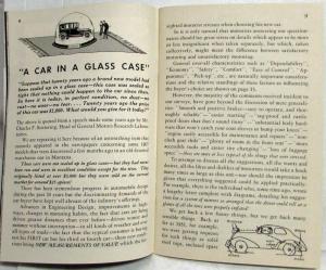 1938 General Motors Motorists Handbook and Buyers Guide - GM Cars