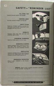 1938 General Motors Motorists Handbook and Buyers Guide - GM Cars