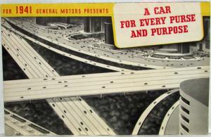 1941 General Motors Car for Every Purse and Purpose Sales Folder Poster