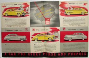 1941 General Motors Car for Every Purse and Purpose Sales Folder Poster