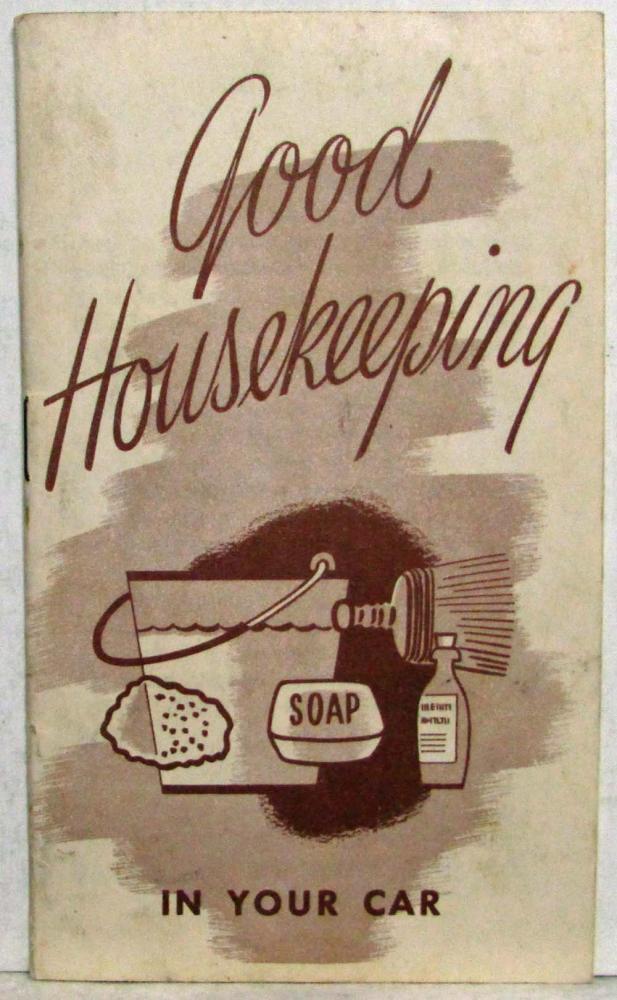 1942 General Motors Fisher Body Good Housekeeping in Your Car Brochure