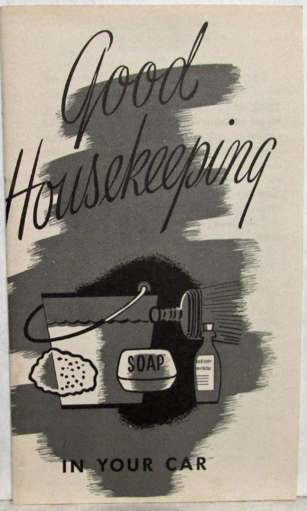 1950 General Motors Fisher Body Good Housekeeping in Your Car Brochure