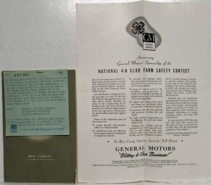 1944 General Motors Tell What You Stand For Booklet and 4-H Safety Announcement