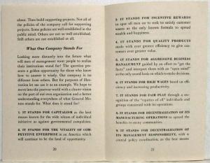 1944 General Motors Tell What You Stand For Booklet and 4-H Safety Announcement