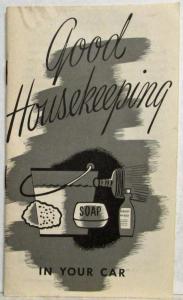 1948 General Motors Fisher Body Good Housekeeping in Your Car Brochure