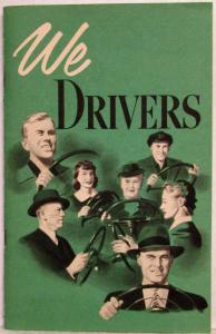 1949 General Motors We Drivers Booklet with Brief Discussions on Driving