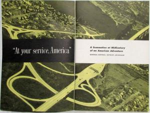 1950 General Motors At Your Service America Brochure - A Summation at MidCentury