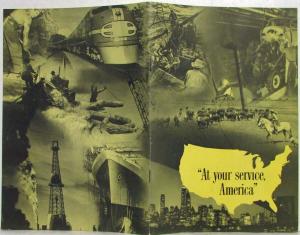 1950 General Motors At Your Service America Brochure - A Summation at MidCentury