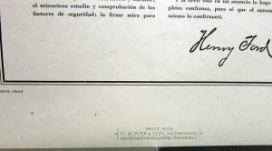 1957 Ford V8 I Endorse It Without Hesitation Letter Ad Proof SPANISH TEXT