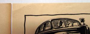 1947 Ford V8 Car New Luxury Looks Ad Proof Original