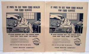 1947 Ford It Pays To See Your Ford Dealer Ad Proof Original