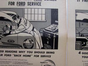 1947 Ford It Pays To See Your Ford Dealer Ad Proof Original