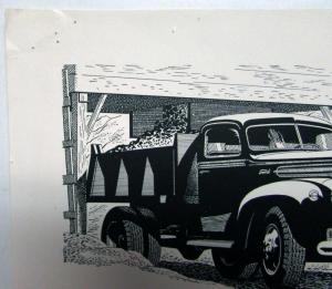 1946 Ford V8 Those Who Use Trucks In Their Business Ad Proof PORTUGUESE TEXT