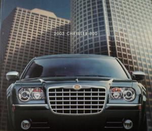 2005 Chrysler 300 Touring Limited 300C Prestige Dealer Sales Brochure