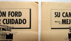 1946 Ford Truck Your Ford Truck Deserves The Best Care Ad Proof Spanish Text