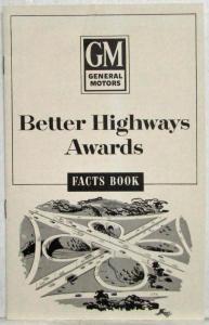 1953 General Motors Better Highways Awards Facts Book with Envelope