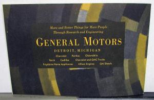 1956 General Motors The Inquiring Mind and Auto Progress Review at Motorama