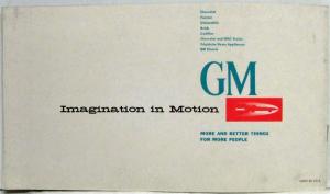 1958 General Motors Imagination in Motion Brochure