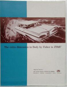 1959 GM Fisher Body Extra Dimension is Time Sales Folder Brochure