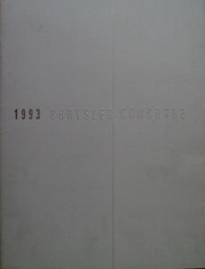 1993 Chrysler Concorde Original Color Prestige Dealer Sales Brochure