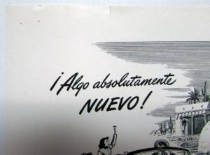 1946 Ford V8 Something Absolutely New Ad Proofs Original Spanish Text