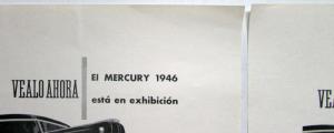 1946 Mercury See It Now On Display Ad proofs Original Spanish Text