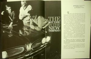 1961 Pontiac Tempest Front Engine Rear Transmission Sales Brochure Oversized