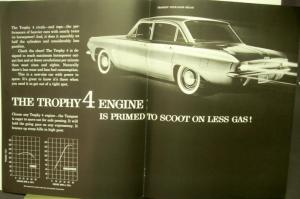 1961 Pontiac Tempest Front Engine Rear Transmission Sales Brochure Oversized